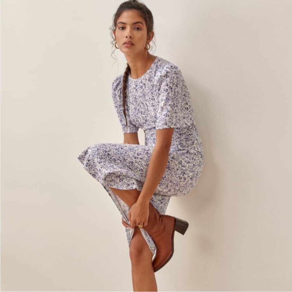 Reformation Nat Midi Dress in Johanna Floral size 2